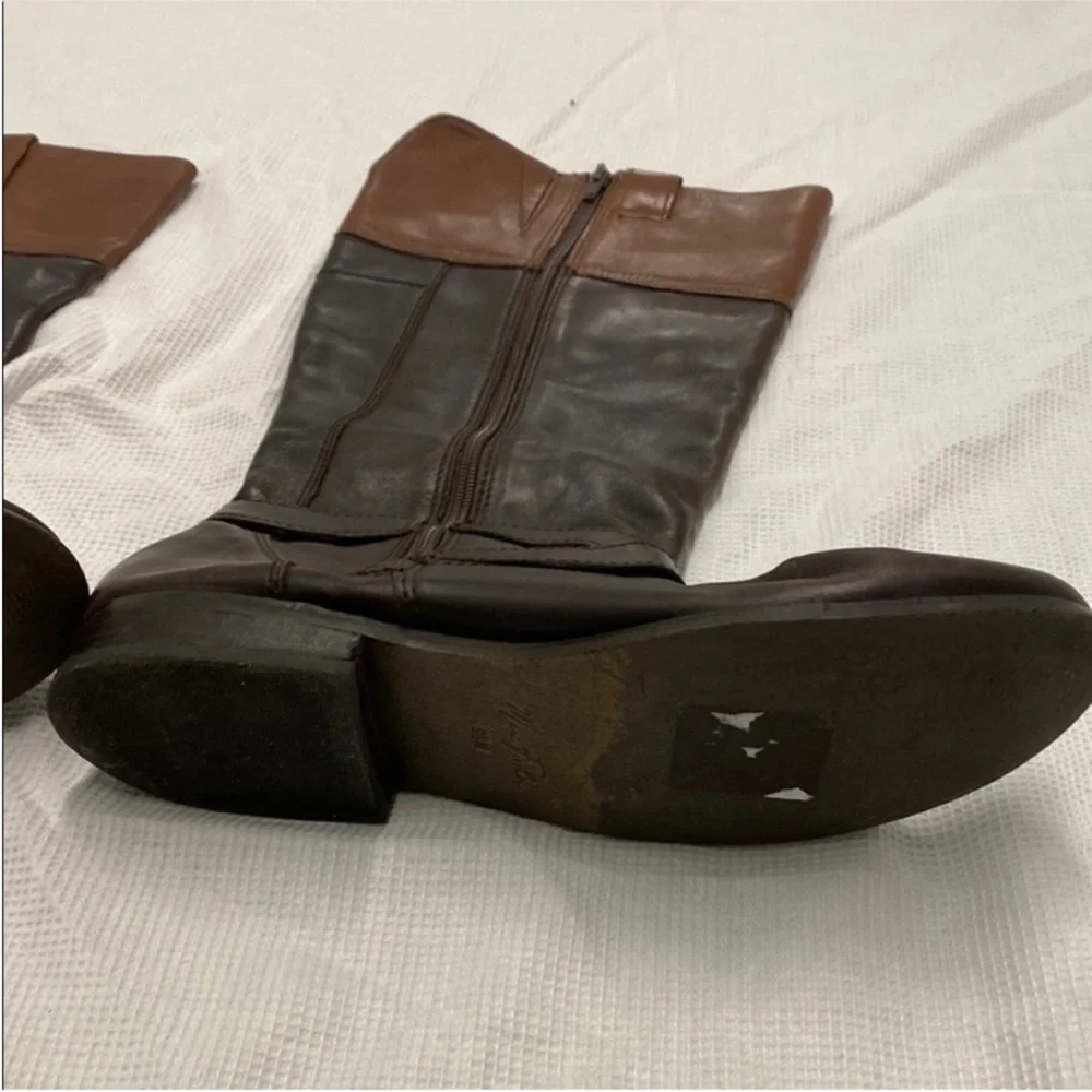 Marc Fisher Audrey Leather Riding Boots Dark Academia / Coastal Cowgirl Size 9.5